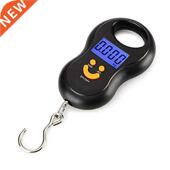 10g Hanging Scale Black Digital 50Kg LCD Electronic