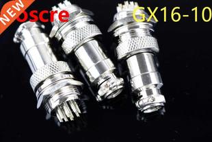 Male Panel 16mm Aviation GX1 Connector Plug Wire 5pcs Metal