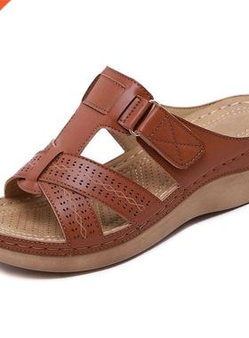 2021 Suer Woen Wedge Sandals Preiu Orthopedic Open Toe