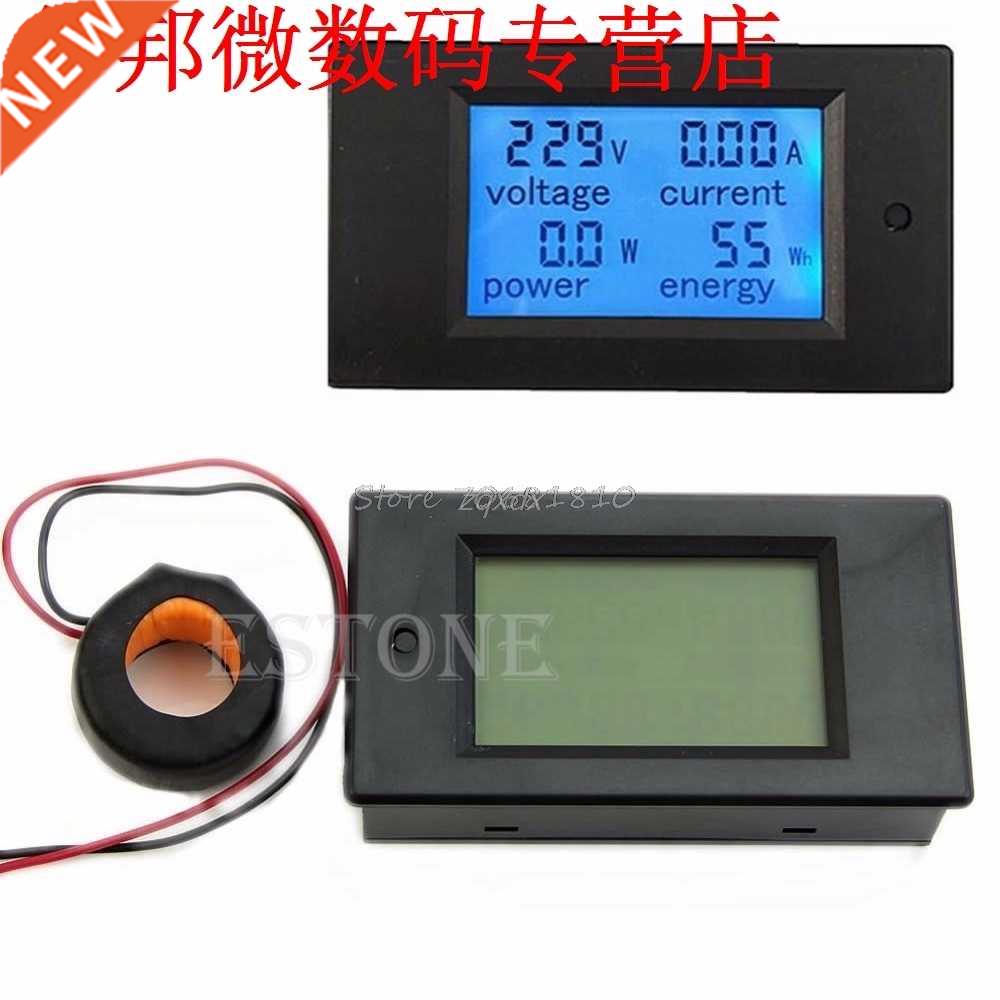 AC 80-260V LCD 100A Volt Watt Power Meter Ammeter Voltmeter
