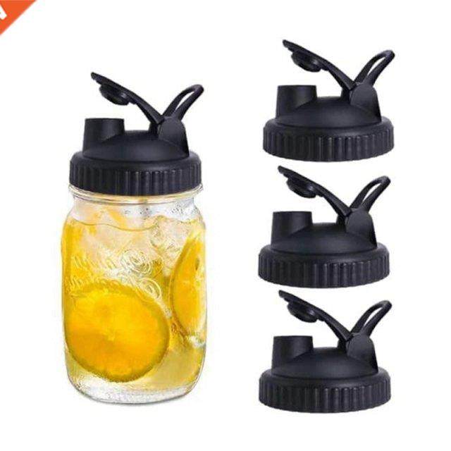 3 Pack Mason Jar Flip Cap Lid, Durable, Airtight, Leak-Proof