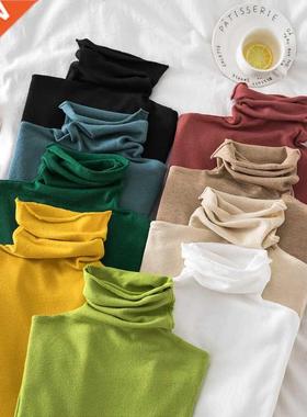 Turtleneck Woen Sweaters 2020 Autun Winter Sweater Knitted
