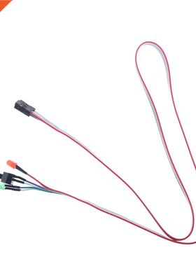 2Pcs 50cm Case Desktop ATX Power On Reset Switch Cable With