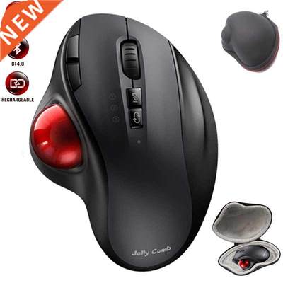 2400DPI Trackball Mouse ,2.4G & Bluetooth Rechargeable M