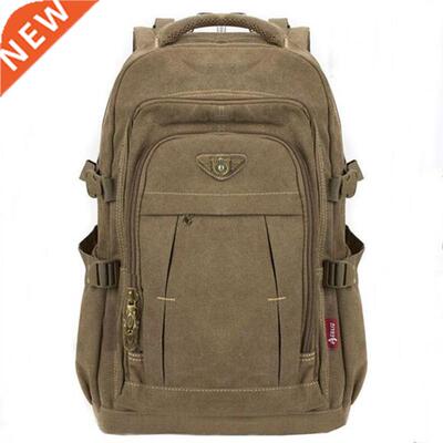 Men's Military Backpack Zipper Rucksacks Laptop Travel Shou