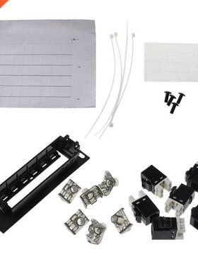 CAT6 6 Port Patch Panel RJ45 Network Cable Adapter Ethernet