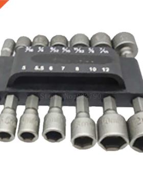 14pcs Power Nut Driver Set Sae Metric Bit Mm And Standard He