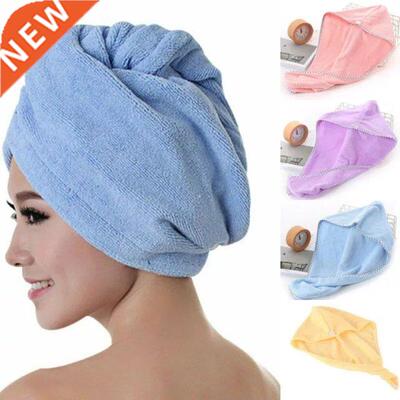 1PC 4 Colors Microfiber Hair Fast Drying Dryer Towel Bath Wr