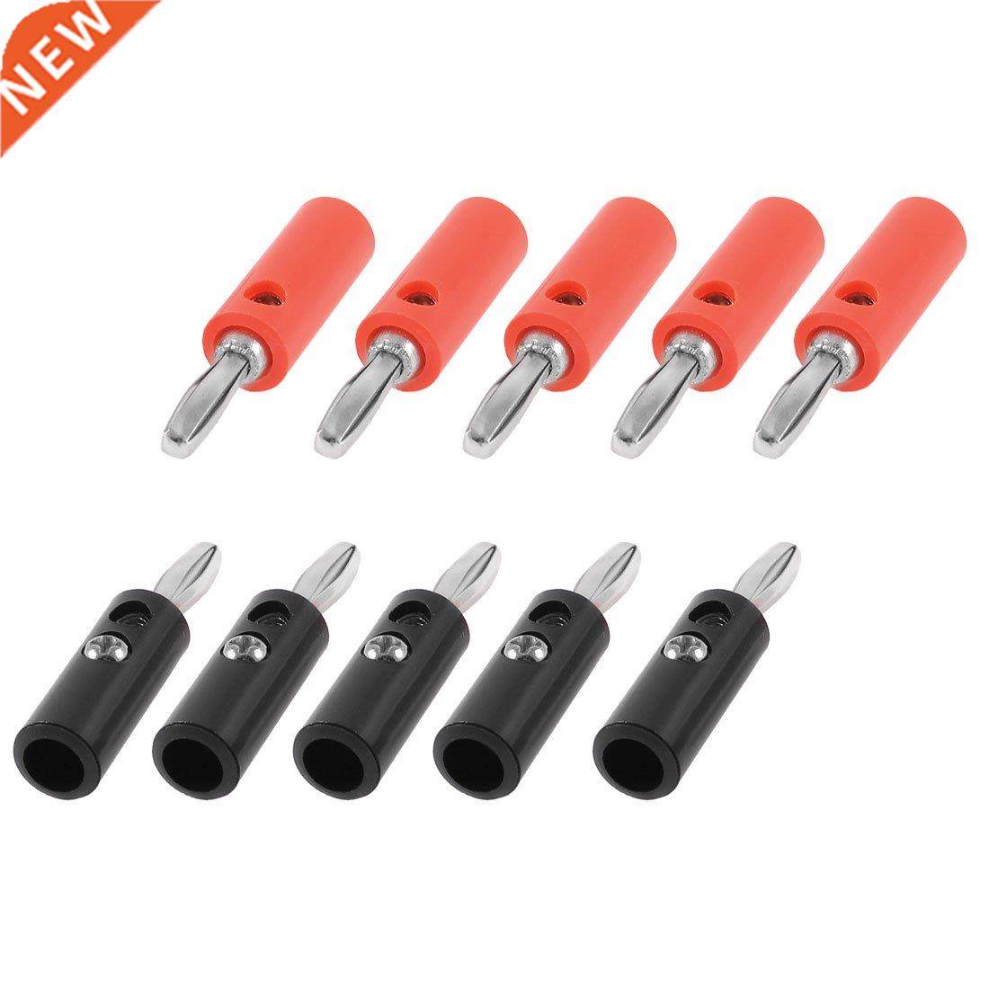 10pcs Shell Audio Speaker Cable Connector Banana Plug Black