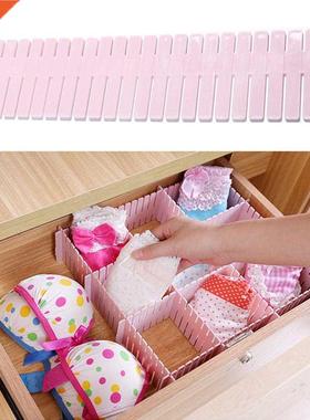 4/8pcs Household Adjustable Plastic Drawer Divider  Stora