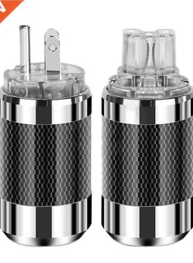 US Plug Male Female Audio Jack HiFi Audio Speaker Power Conn