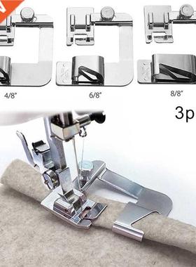 3Pcs Domestic Sewing Machine Foot Presser Rolled Hem Feet Se