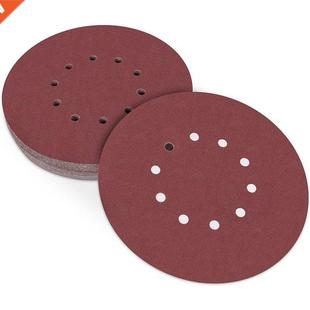 and Sandpaper Disc Pcs Grit Sanding 240 Loop Hook Inch