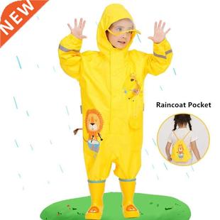 Old Children Girls Waterproof Boys Years Kids Raincoat
