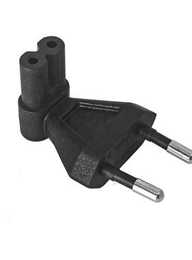 C7 to EU angled power plug adapter Receptacle figure 8 IEC C