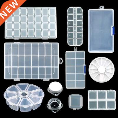 Practical jewelry storage Adjustable Plastic Compartment Sto