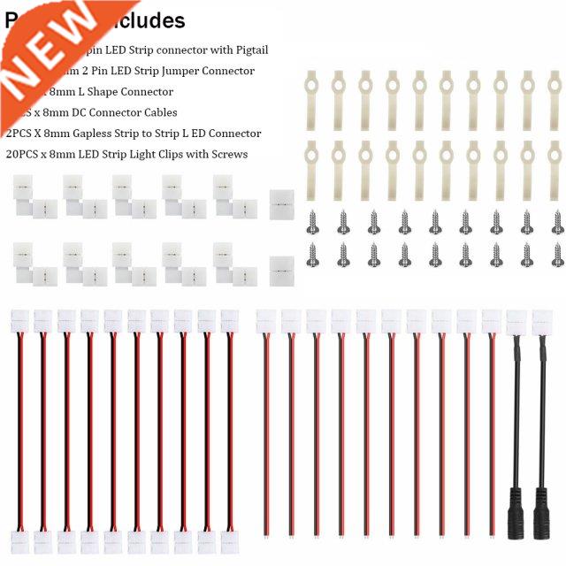 8mm 2Pin Connector Cable Accessories Kit 54PCS Fo285 528 8