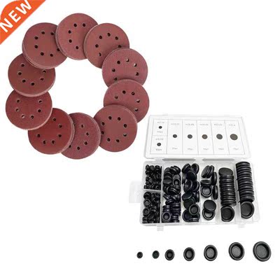 150 Pcs Sandpaper Set,5-Inch 8-Hole Sanding Discs 170 Pcs