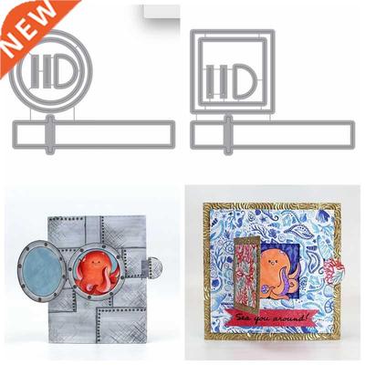 D Pop up Pull Frame Metal Cutting Dies Stencils for  Sc
