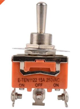 3-Pin ON-OFF-ON 3 File Toggle Switch 15A 250V AC Orange P0.0