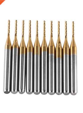 10PCS End Mill Titanium Coat Carbide 38mm Length End Mill En
