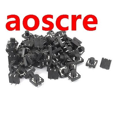 100pcs 12mmx12mmx9mm 4 Terminal Momentary Pushbutton Tact Ta