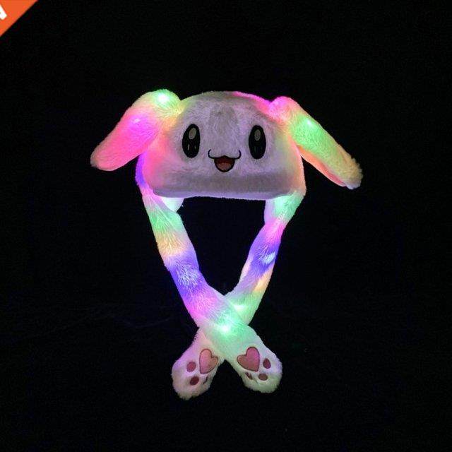 1pcs Kawaii Plush LED Glowing Rabbit Ears Hat Lovely Luminou