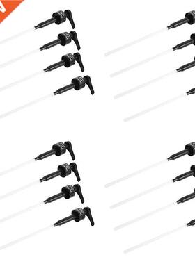 16 Pcs Coffee 1 Liter Dispenser Syrup Pump Black Liquid Disp