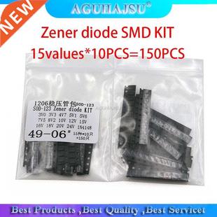 SOD diode 10PCS=150PCS SMD Zener KIT 0.5W 15values 1206