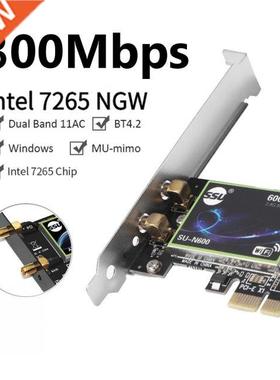2.4G/5GHz Dual Band PCI-E 1X Wireless LAN Ethernet PCI Expre