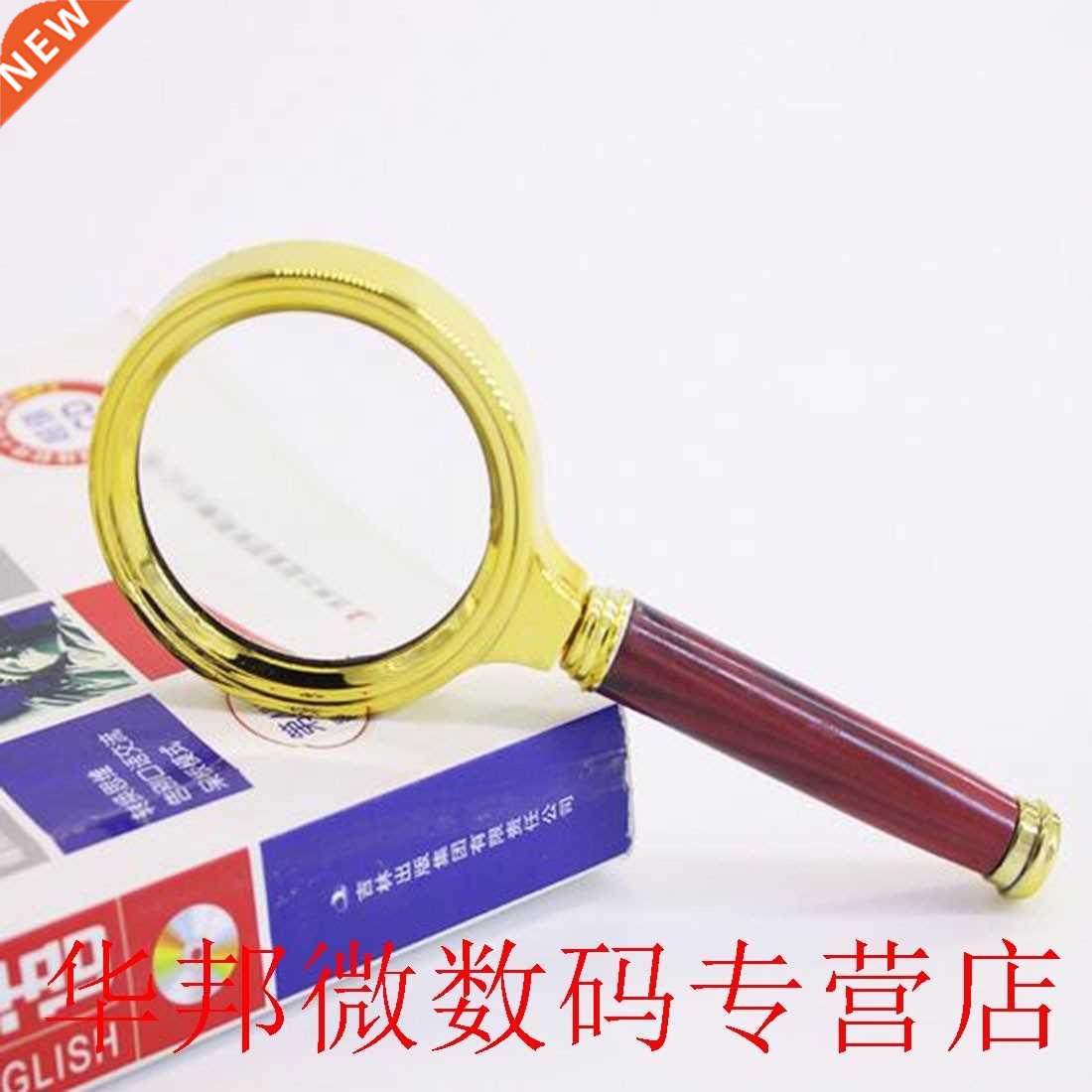 1Pc 5 X 90MM Metal Handheld 10X Magnifier Magnifying Glass L