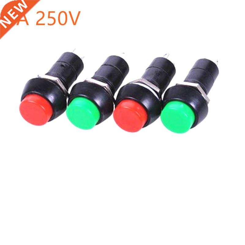 10pcs PBS-11A 2PIN Red Green 12mm Push Button Latching Swit