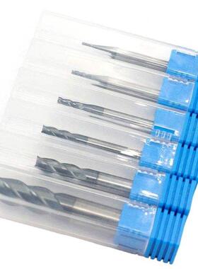 6Pcs 4 Flutes End Mills Set for Steels Square CNC Carbide Mi