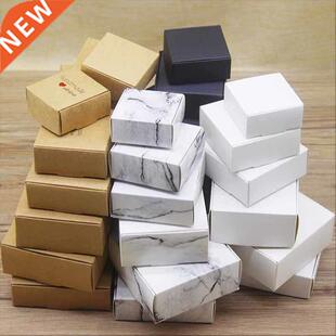 10pcs Kraft Paper Multifunction Box Cardboard Marbling Handm