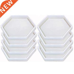 8 Pack Hexagon Silicone Coaster Molds Silicone Resin Mold, E
