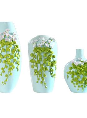 Texture Resin Dry Flower Vase Decorative Flower Arrangement