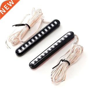 Brake Motorcycle LED Lights Tail Water Flowing Car 2PCS
