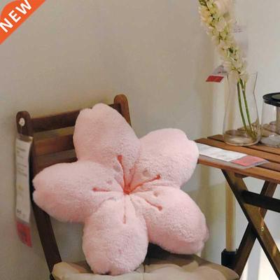 Ins Pink Cherry Petals Pillow Girl Bedroom Living Room Decor