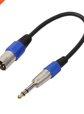 Male XLR to 6.35mm Stereo Jack Cable 0.3m/0.5m/1m XLR Audio