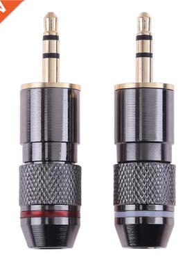 2pcs 3.5mm Stereo 3Pole Male Plug Solder Adapter Connector