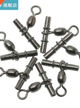 10 Pcs Tube Fishing Swivels  Way Connect Cross-line Brass H