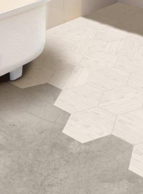 White Wood Like Floor Tile Stickers,Waterproof Floor Decal W
