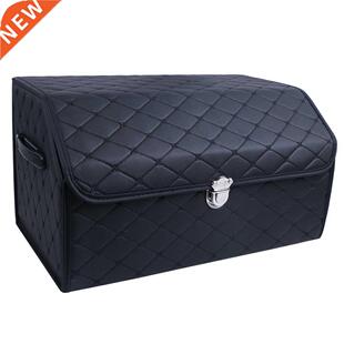 Folding Car Storage Box PU Leather Car Trunk Organizer Top G