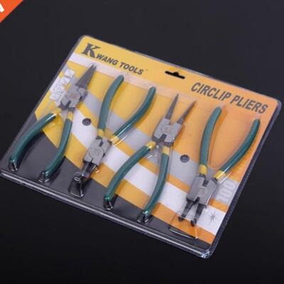 4pcs Heavy Duty 7 Circlip Pliers Set External Internal Snap