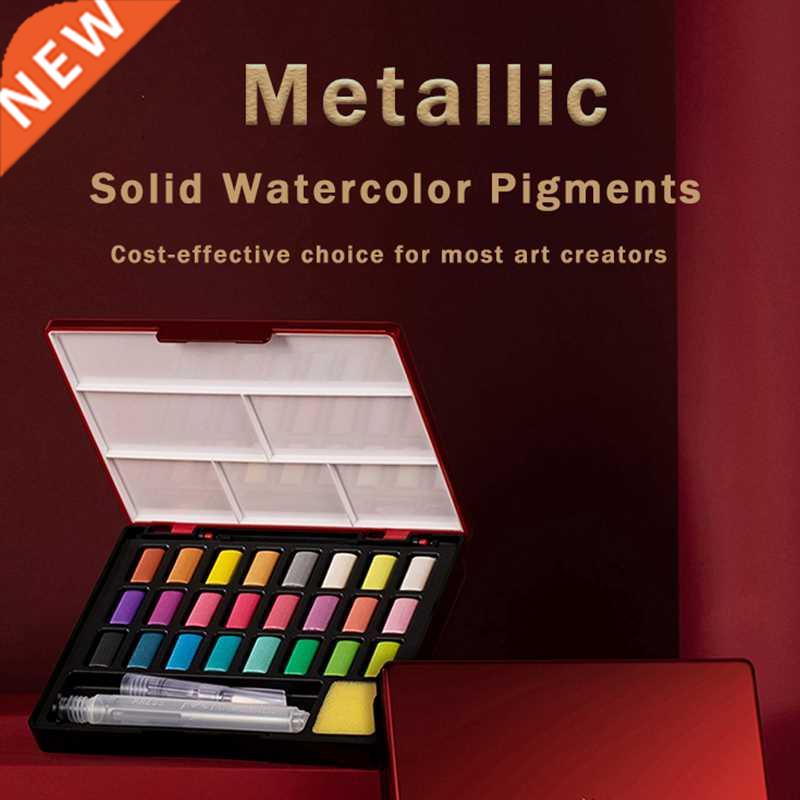 FABER CASTELL 24 Colors Professional Solid Watercolor Paints