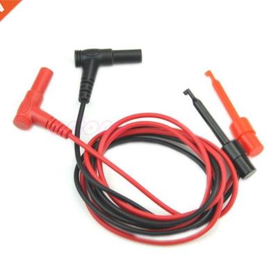 2021 New 1Pair Banana Plug To Test Hook Clip Probe Cable For