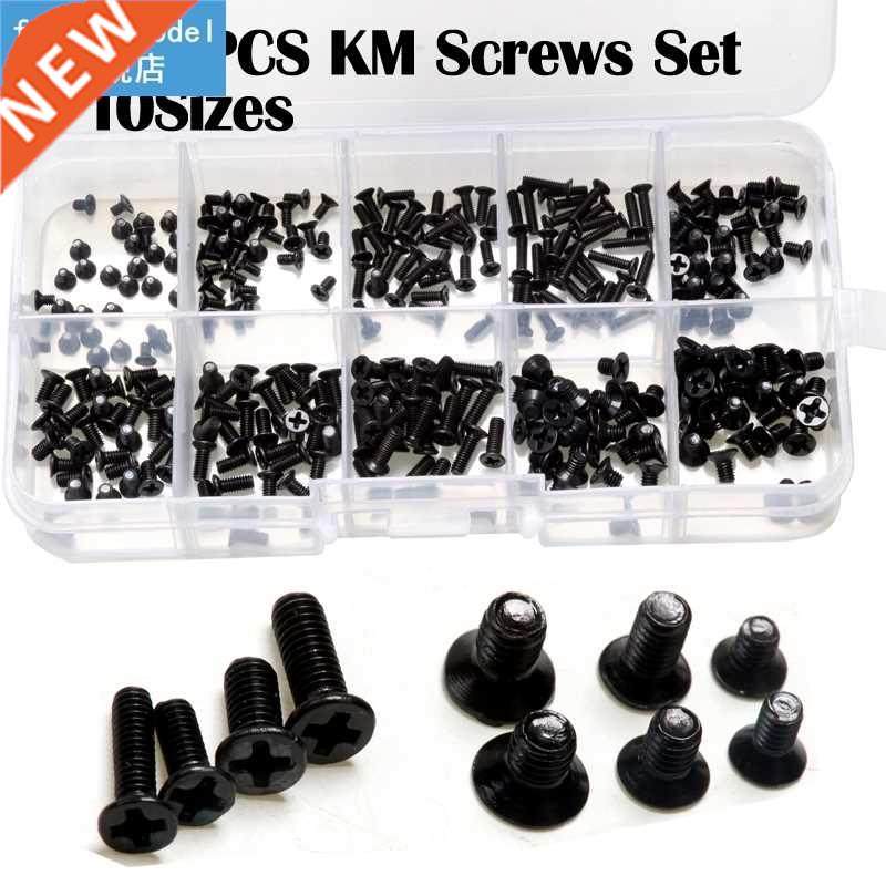 300pcs M2 M2.5 M3 KM Screw Flat Head Phillips Screws Laptop
