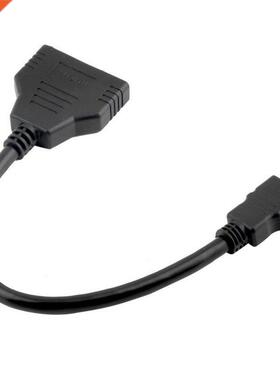 HDMI 1 Male To Dual HDMI 2 Female Y Splitter Adapter Cable F