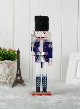 Vintage 30cm Wood Costume Nutcracker Soldier Figures Figuri