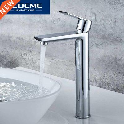 LEDEME Chrome Basin Faucets Deck Mounted Bathroom Sink Mixe